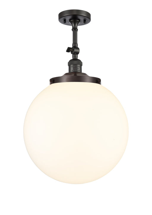 Innovations - 201F-OB-G201-14 - One Light Semi-Flush Mount - Franklin Restoration - Oil Rubbed Bronze