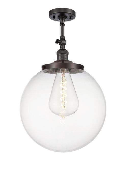 Innovations - 201F-OB-G202-14 - One Light Semi-Flush Mount - Franklin Restoration - Oil Rubbed Bronze