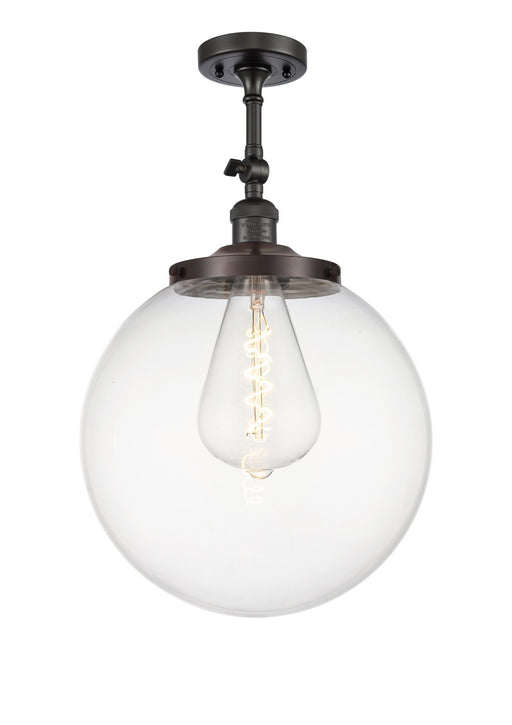 Innovations - 201F-OB-G202-14 - One Light Semi-Flush Mount - Franklin Restoration - Oil Rubbed Bronze