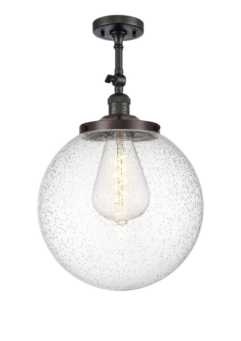 Innovations - 201F-OB-G204-14 - One Light Semi-Flush Mount - Franklin Restoration - Oil Rubbed Bronze