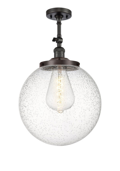 Innovations - 201F-OB-G204-14 - One Light Semi-Flush Mount - Franklin Restoration - Oil Rubbed Bronze