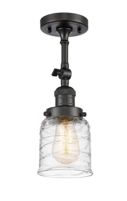 Innovations - 201F-OB-G513 - One Light Semi-Flush Mount - Franklin Restoration - Oil Rubbed Bronze