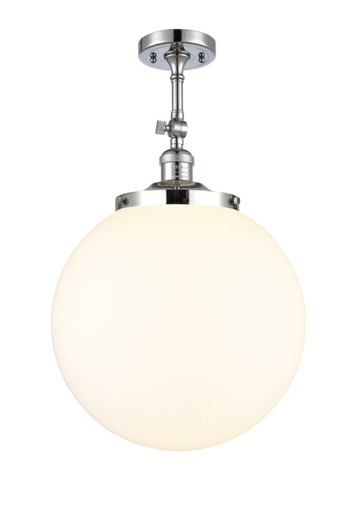 Innovations - 201F-PC-G201-14 - One Light Semi-Flush Mount - Franklin Restoration - Polished Chrome