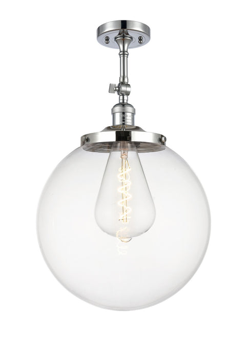 Innovations - 201F-PC-G202-14 - One Light Semi-Flush Mount - Franklin Restoration - Polished Chrome