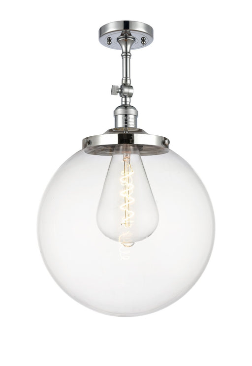 Innovations - 201F-PC-G202-14 - One Light Semi-Flush Mount - Franklin Restoration - Polished Chrome