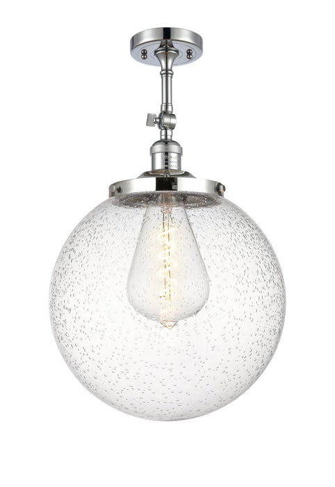 Innovations - 201F-PC-G204-14 - One Light Semi-Flush Mount - Franklin Restoration - Polished Chrome