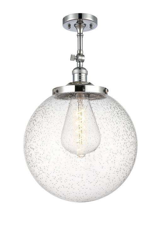 Innovations - 201F-PC-G204-14 - One Light Semi-Flush Mount - Franklin Restoration - Polished Chrome