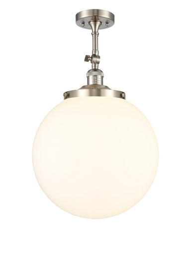 Franklin Restoration One Light Semi-Flush Mount Brushed Satin Nickel