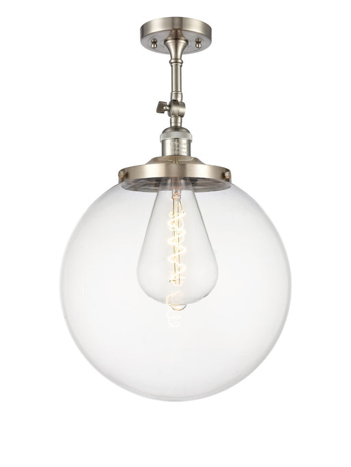 Innovations - 201F-SN-G202-14 - One Light Semi-Flush Mount - Franklin Restoration - Brushed Satin Nickel