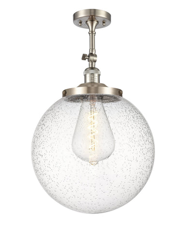 Franklin Restoration One Light Semi-Flush Mount Brushed Satin Nickel