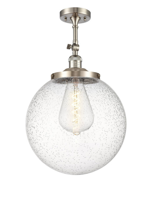 Innovations - 201F-SN-G204-14 - One Light Semi-Flush Mount - Franklin Restoration - Brushed Satin Nickel