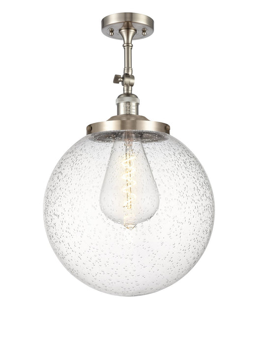 Innovations - 201F-SN-G204-14 - One Light Semi-Flush Mount - Franklin Restoration - Brushed Satin Nickel