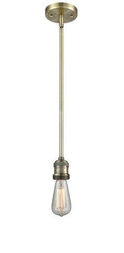 Franklin Restoration One Light Mini Pendant Antique Brass