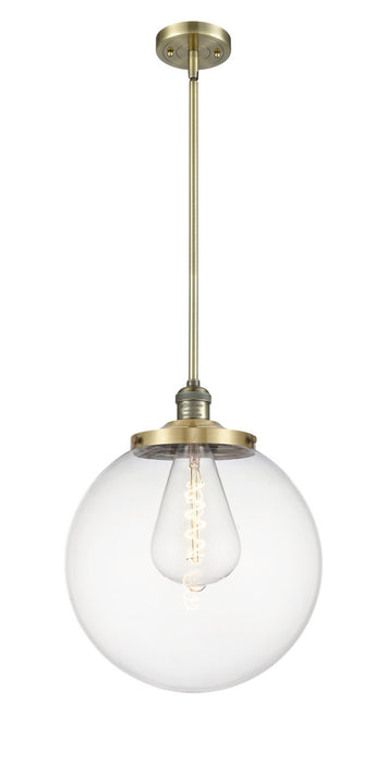 Innovations - 201S-AB-G202-14 - One Light Pendant - Franklin Restoration - Antique Brass