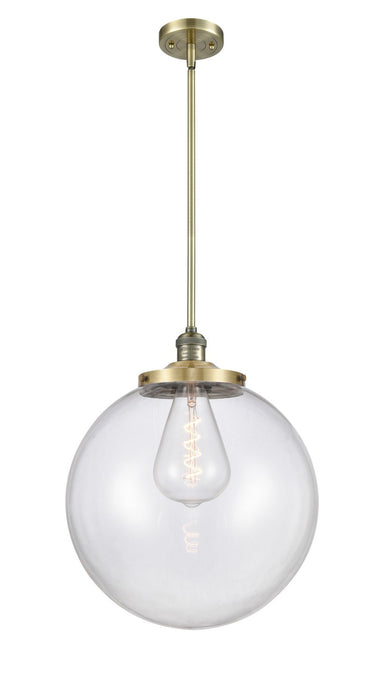 Innovations - 201S-AB-G202-16 - One Light Pendant - Franklin Restoration - Antique Brass