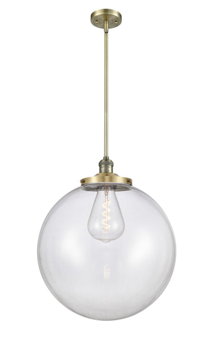 Innovations - 201S-AB-G202-18 - One Light Pendant - Franklin Restoration - Antique Brass