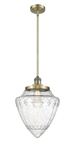 Franklin Restoration One Light Mini Pendant Antique Brass