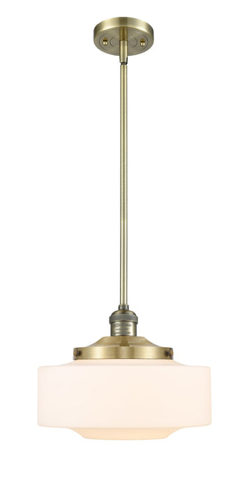 Innovations - 201S-AB-G691-12 - One Light Mini Pendant - Franklin Restoration - Antique Brass