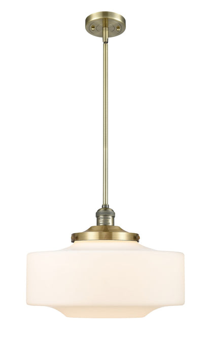 Innovations - 201S-AB-G691-16 - One Light Mini Pendant - Franklin Restoration - Antique Brass