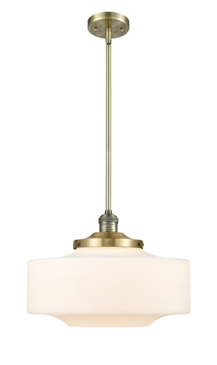Franklin Restoration One Light Mini Pendant Antique Brass
