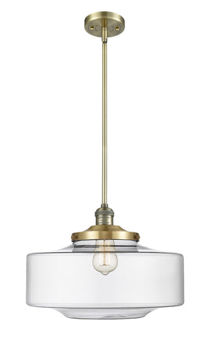 Franklin Restoration One Light Mini Pendant Antique Brass