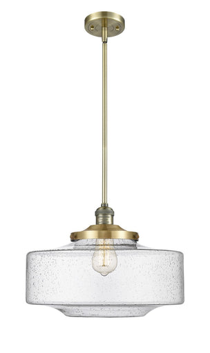 Franklin Restoration One Light Mini Pendant Antique Brass