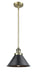 Innovations - 201S-AB-M10-BK - One Light Mini Pendant - Franklin Restoration - Antique Brass