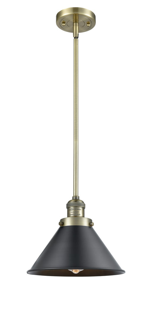 Innovations - 201S-AB-M10-BK-LED - LED Mini Pendant - Franklin Restoration - Antique Brass