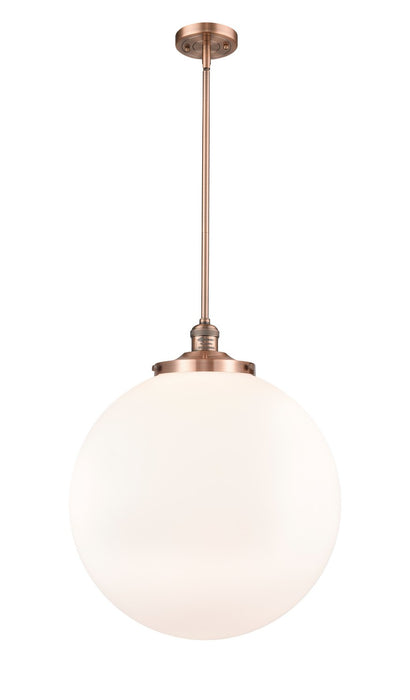 Innovations - 201S-AC-G201-18 - One Light Pendant - Franklin Restoration - Antique Copper
