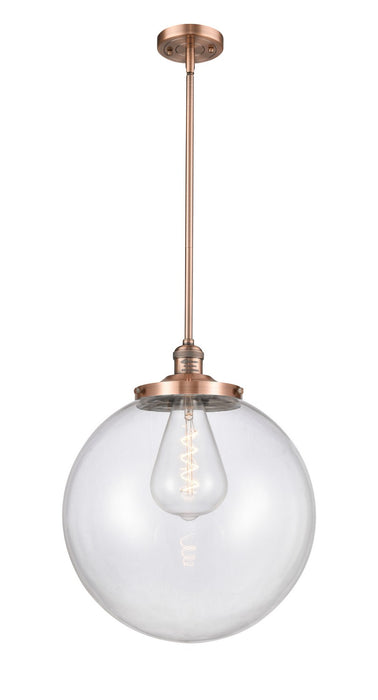 Innovations - 201S-AC-G202-16 - One Light Pendant - Franklin Restoration - Antique Copper