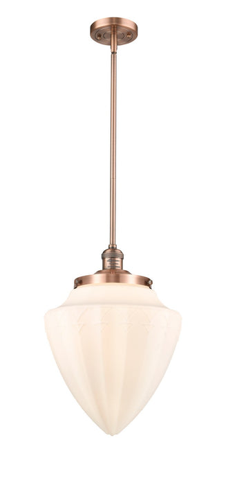 Innovations - 201S-AC-G661-12 - One Light Mini Pendant - Franklin Restoration - Antique Copper