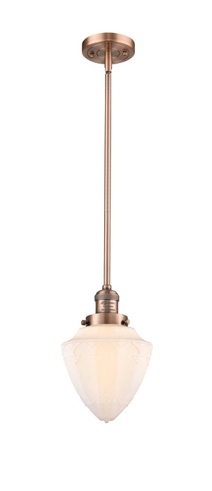Innovations - 201S-AC-G661-7 - One Light Mini Pendant - Franklin Restoration - Antique Copper