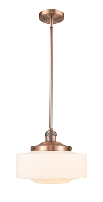 Innovations - 201S-AC-G691-12 - One Light Mini Pendant - Franklin Restoration - Antique Copper