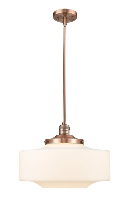 Innovations - 201S-AC-G691-16 - One Light Mini Pendant - Franklin Restoration - Antique Copper