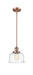 Innovations - 201S-AC-G713 - One Light Mini Pendant - Franklin Restoration - Antique Copper