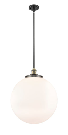 Franklin Restoration One Light Pendant Black Antique Brass