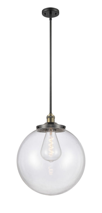 Innovations - 201S-BAB-G202-16 - One Light Pendant - Franklin Restoration - Black Antique Brass