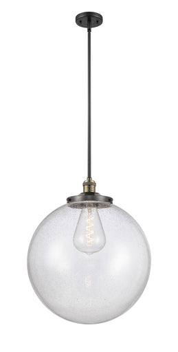 Franklin Restoration One Light Pendant Black Antique Brass