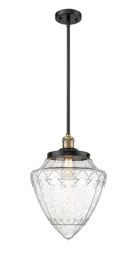 Franklin Restoration One Light Mini Pendant Black Antique Brass