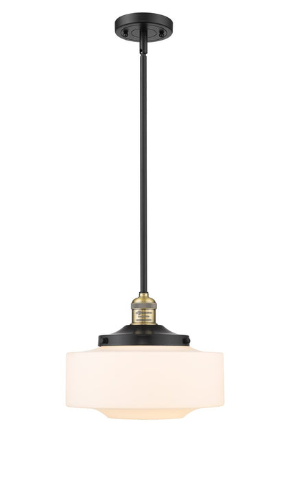 Innovations - 201S-BAB-G691-12 - One Light Mini Pendant - Franklin Restoration - Black Antique Brass
