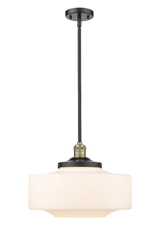 Franklin Restoration One Light Mini Pendant Black Antique Brass