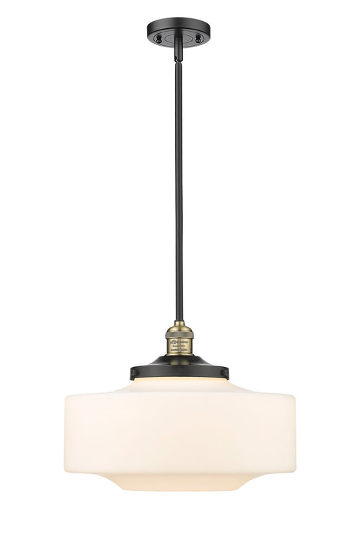 Innovations - 201S-BAB-G691-16-LED - LED Mini Pendant - Franklin Restoration - Black Antique Brass