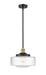 Innovations - 201S-BAB-G694-12 - One Light Mini Pendant - Franklin Restoration - Black Antique Brass