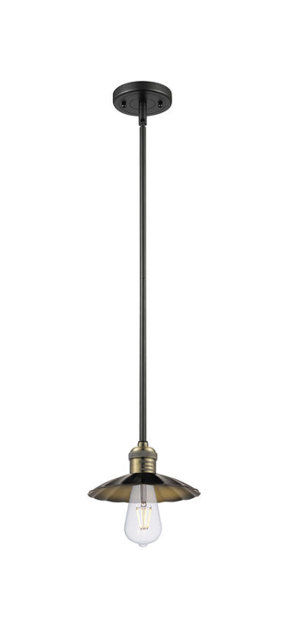 Innovations - 201S-BAB-M17-BK - LED Mini Pendant - Franklin Restoration - Black Antique Brass