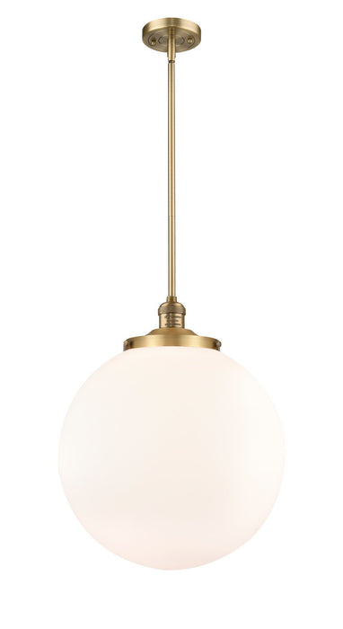 Innovations - 201S-BB-G201-16 - One Light Pendant - Franklin Restoration - Brushed Brass