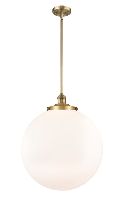 Innovations - 201S-BB-G201-18 - One Light Pendant - Franklin Restoration - Brushed Brass