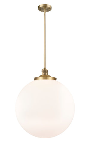 Franklin Restoration One Light Pendant Brushed Brass