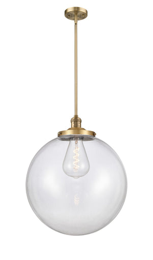 Franklin Restoration One Light Pendant Brushed Brass