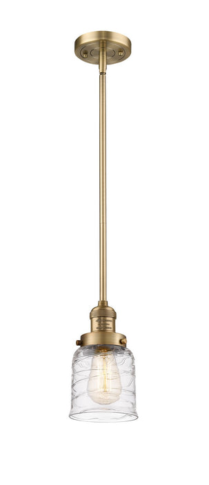 Innovations - 201S-BB-G513 - One Light Mini Pendant - Franklin Restoration - Brushed Brass
