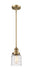 Innovations - 201S-BB-G513 - One Light Mini Pendant - Franklin Restoration - Brushed Brass
